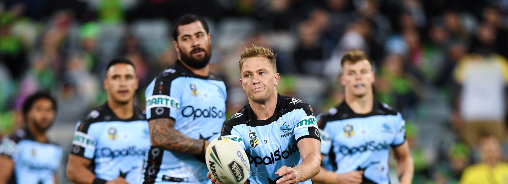 Sharks five-eighth Matt Moylan.