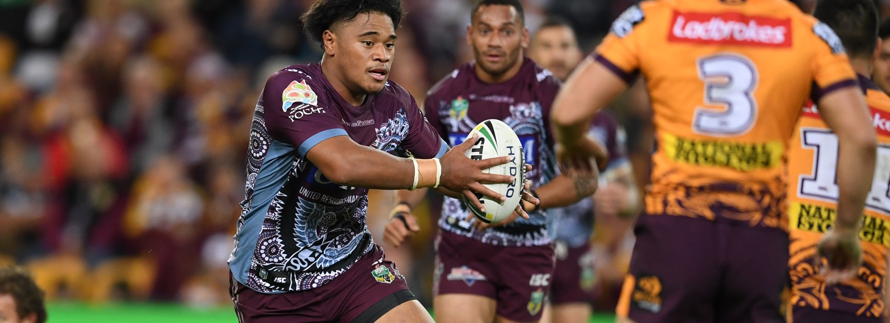 Sea Eagles centre Moses Suli.