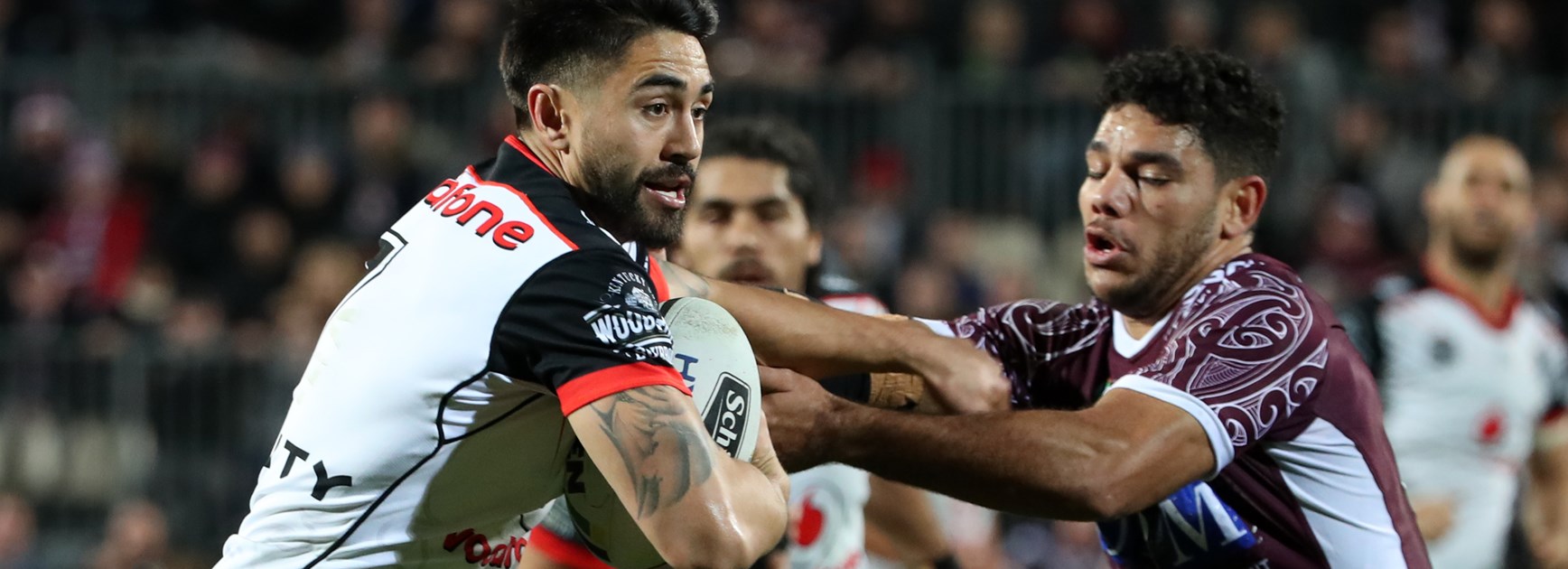 Warriors halfback Shaun Johnson.