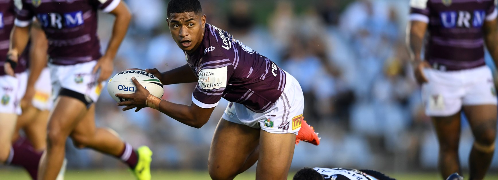 Rookie Manly hooker Manase Fainu.