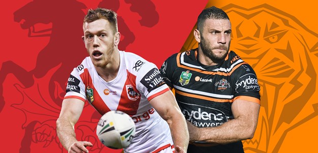 Dragons v Wests Tigers: Red V name big guns, Marshall and Matulino back