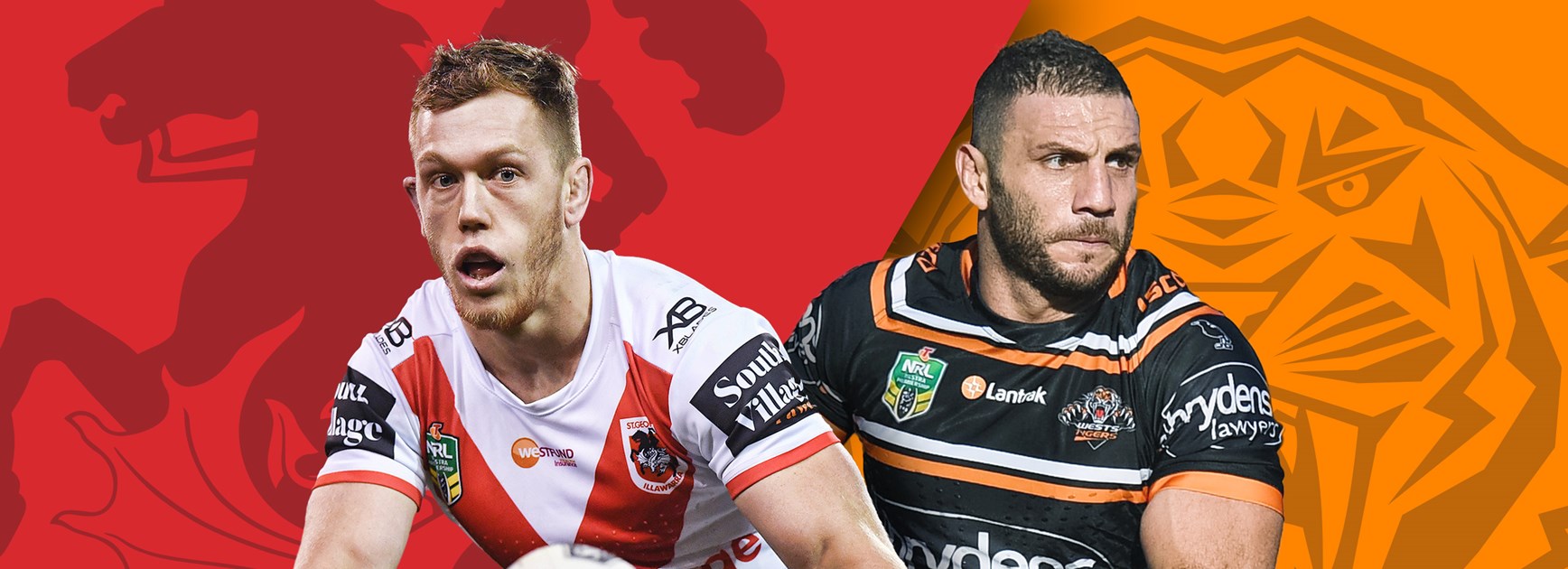 Dragons v Wests Tigers: Red V name big guns, Marshall and Matulino back