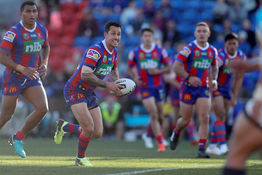 Knights halfback Mitchell Pearce.