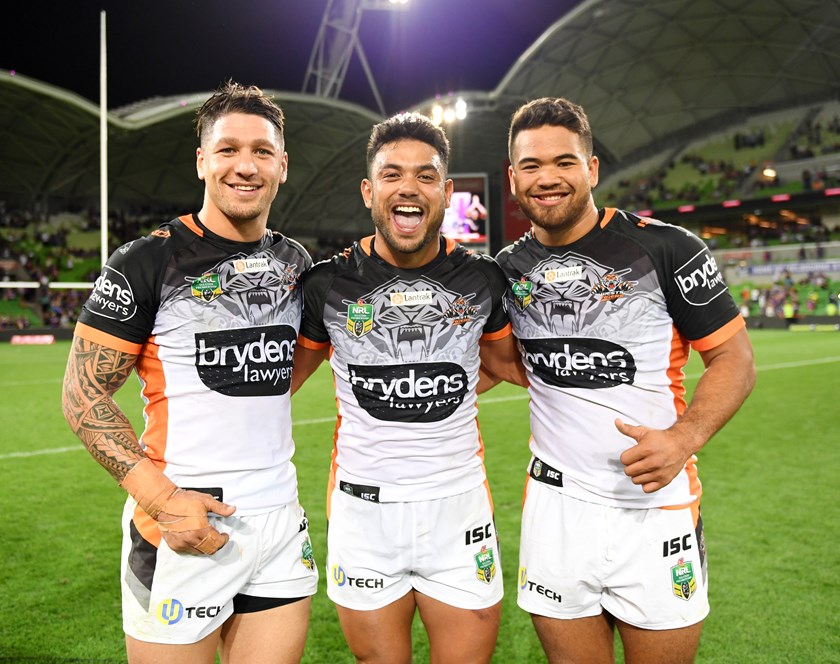 Malakai Watene-Zelezniak, David Nofoaluma and Esan Marsters.