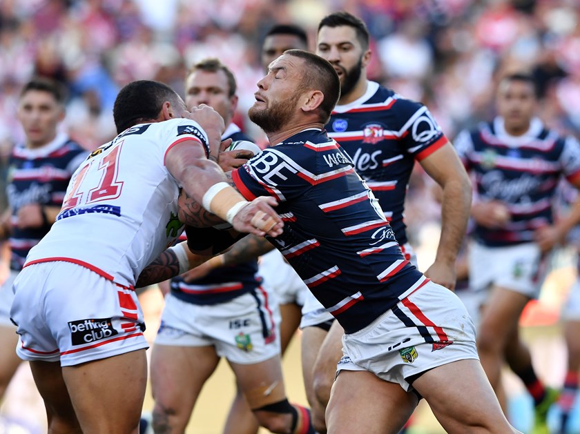 Roosters prop Jared Waerea-Haregreaves.