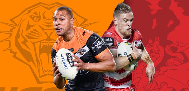 Wests Tigers v Dragons: Fonua returns; Mann in No.6