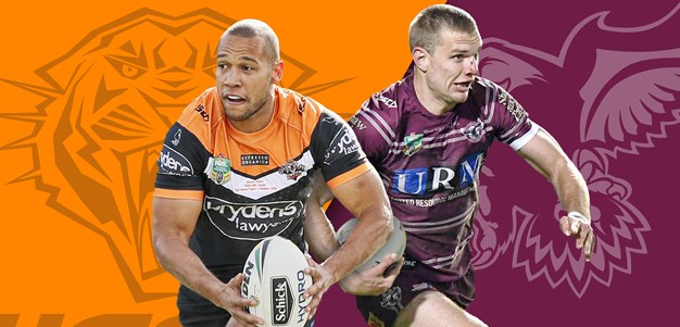 Wests Tigers v Sea Eagles: Taupau to bench; Gosiewski to start