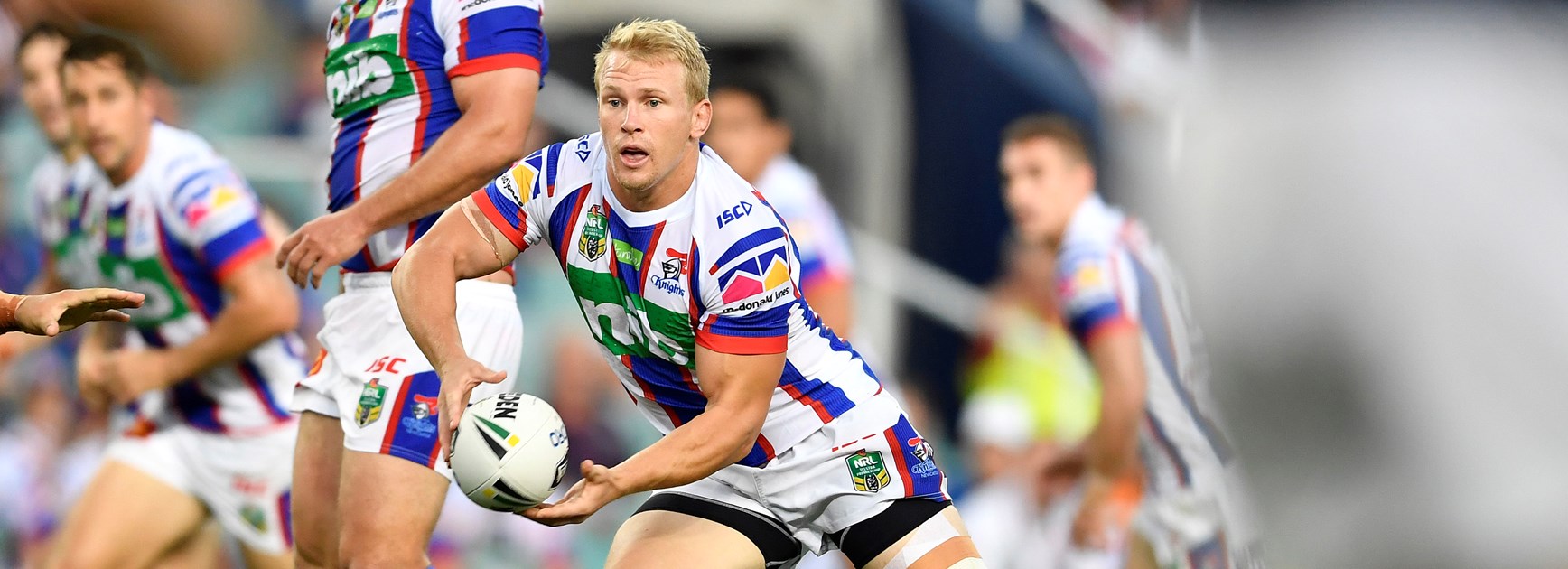 Newcastle Knights hooker Slade Griffin.