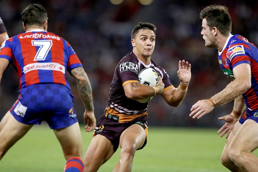 Broncos halfback Kodi Nikorima.