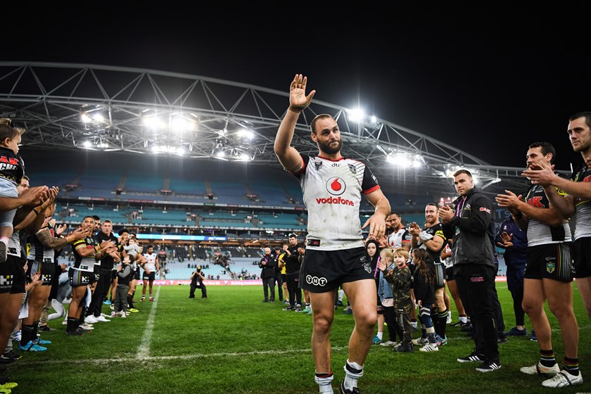 Retiring Warriors star Simon Mannering.