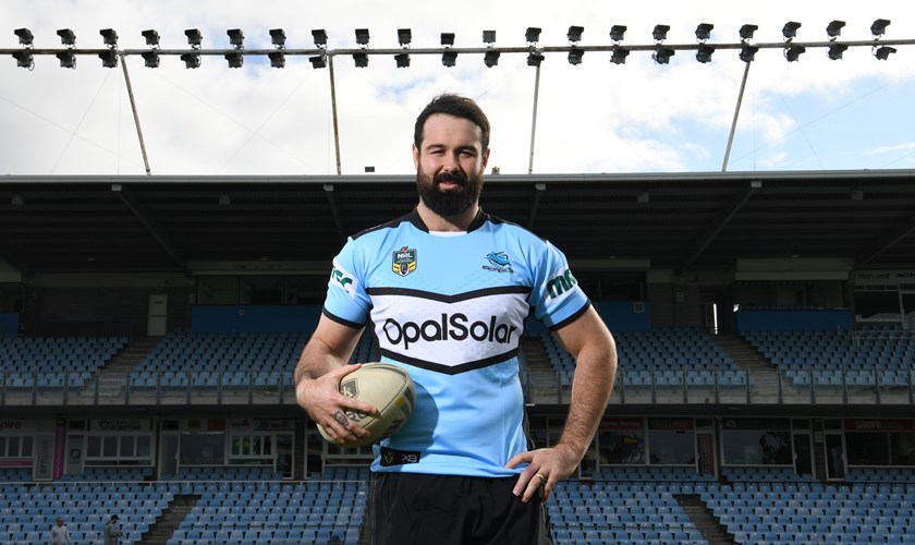 Sharks prop Aaron Woods.