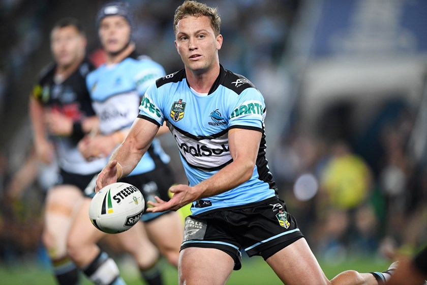 Sharks five-eighth Matt Moylan.