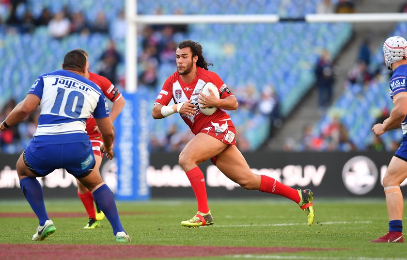 Cronulla-bound Redcliffe Dolphins forward Toby Rudolf in 2018.