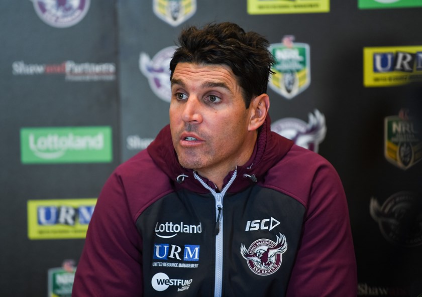 Former Manly coach Trent Barrett.