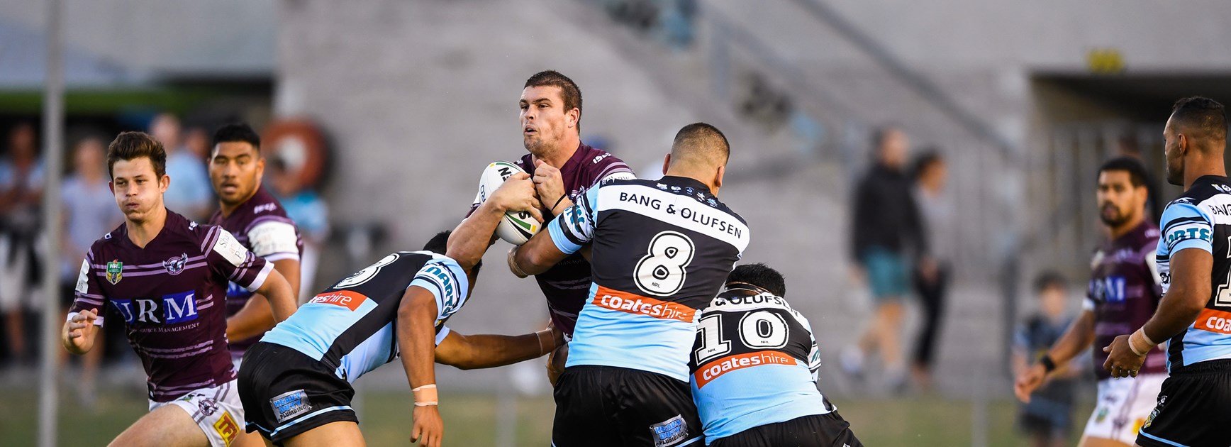 Sea Eagles prop Darcy Lussick.