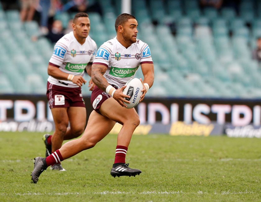 Manly centre Dylan Walker.