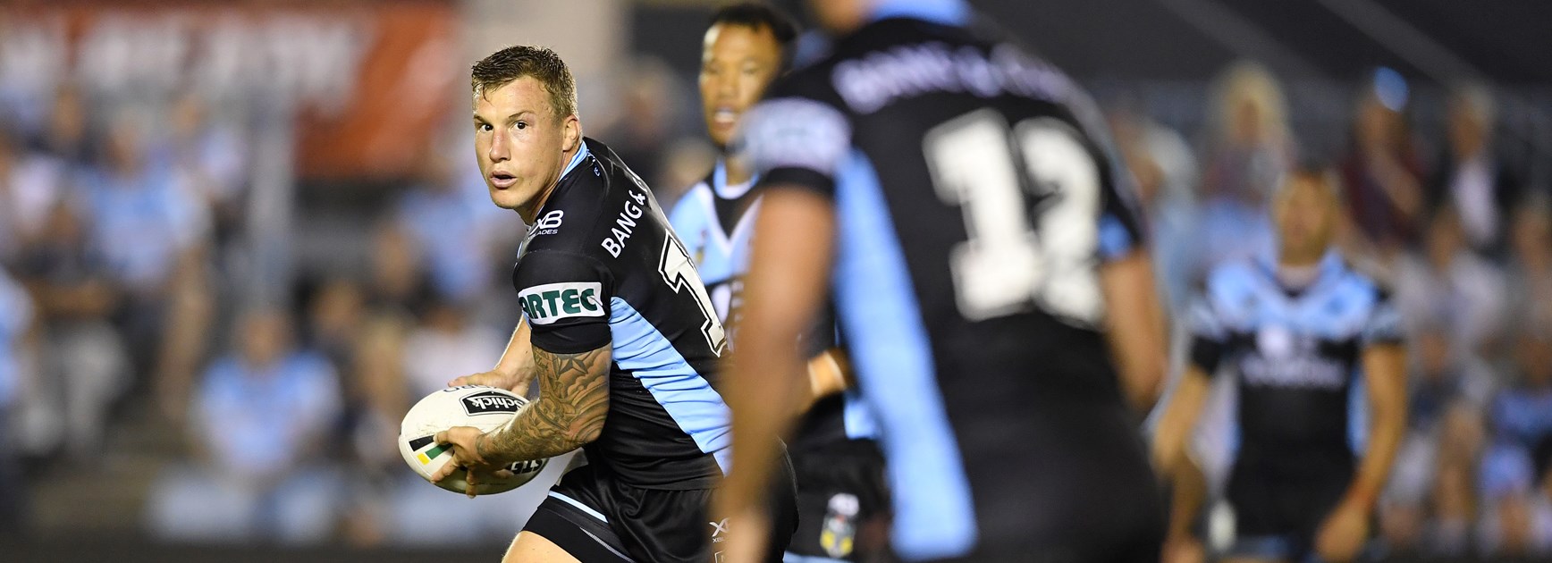 Trent Hodkinson in action for the Sharks.