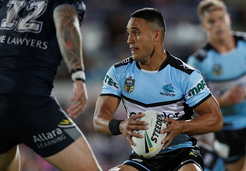 Cronulla outside back Valentine Holmes.