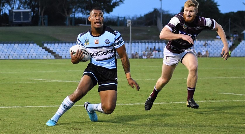 Sharks winger Sione Katoa.