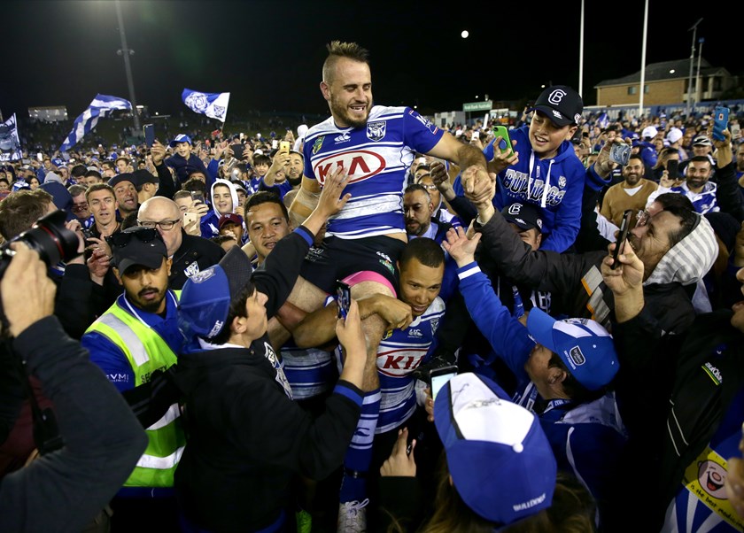 Josh Reynolds at the Bulldogs in 2017.