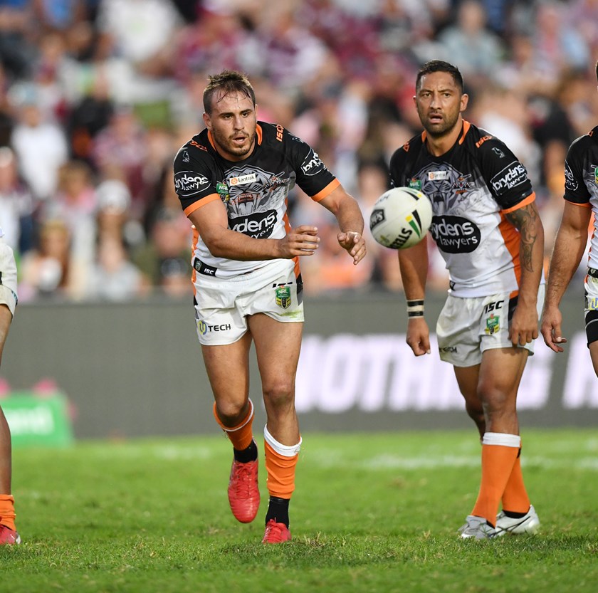 Wests Tigers five-eighth Josh Reynolds.