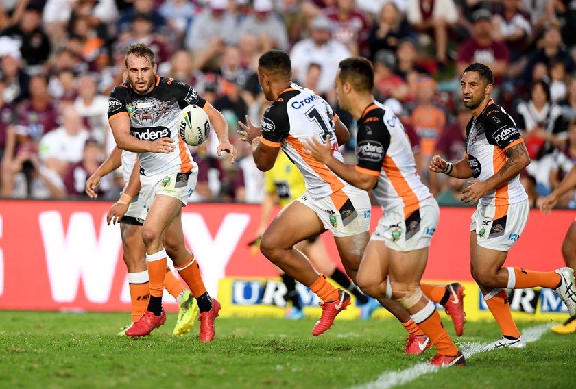 Wests Tigers five-eighth Josh Reynolds.