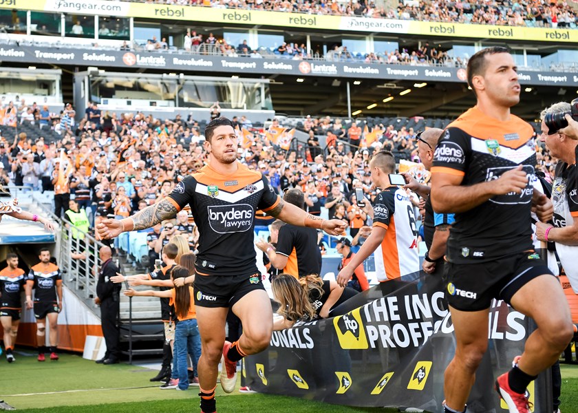 Wests Tigers winger Malakai Watene-Zelezniak.