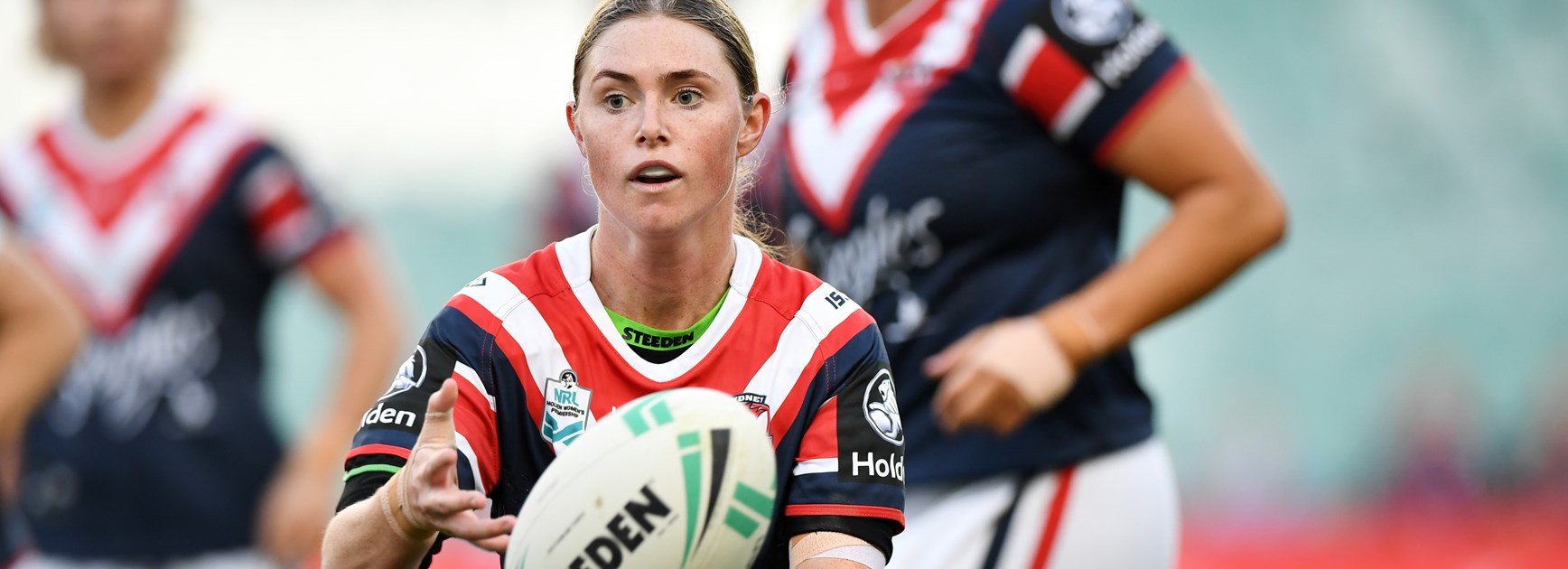 Roosters halfback Maddie Studdon.