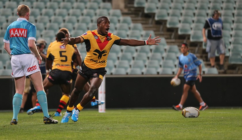 PNG Hunters halfback Watson Boas.