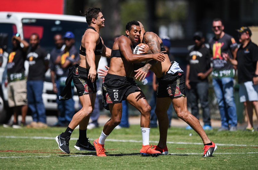 Indigenous All Stars winger Josh Addo-Carr.