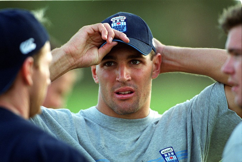 Trent Barrett with the Blues in 2001.