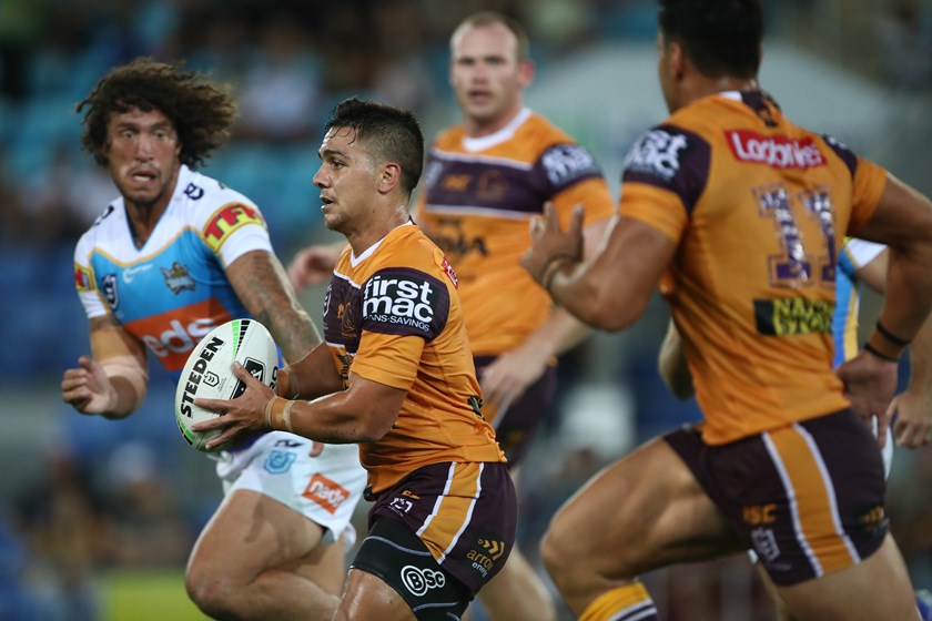 Broncos halfback Kodi Nikorima.