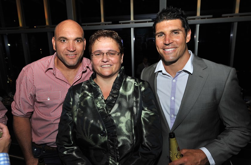 Gordon Tallis, Katrina Fanning and Trent Barrett.