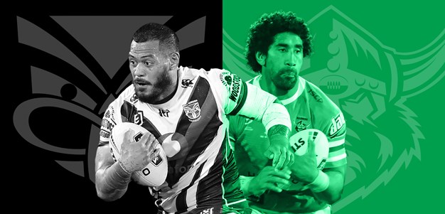 Warriors v Raiders: Tevaga to hooker against unchanged Raiders