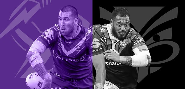 Storm v Warriors: RTS, Green and Kata out of Anzac Day clash