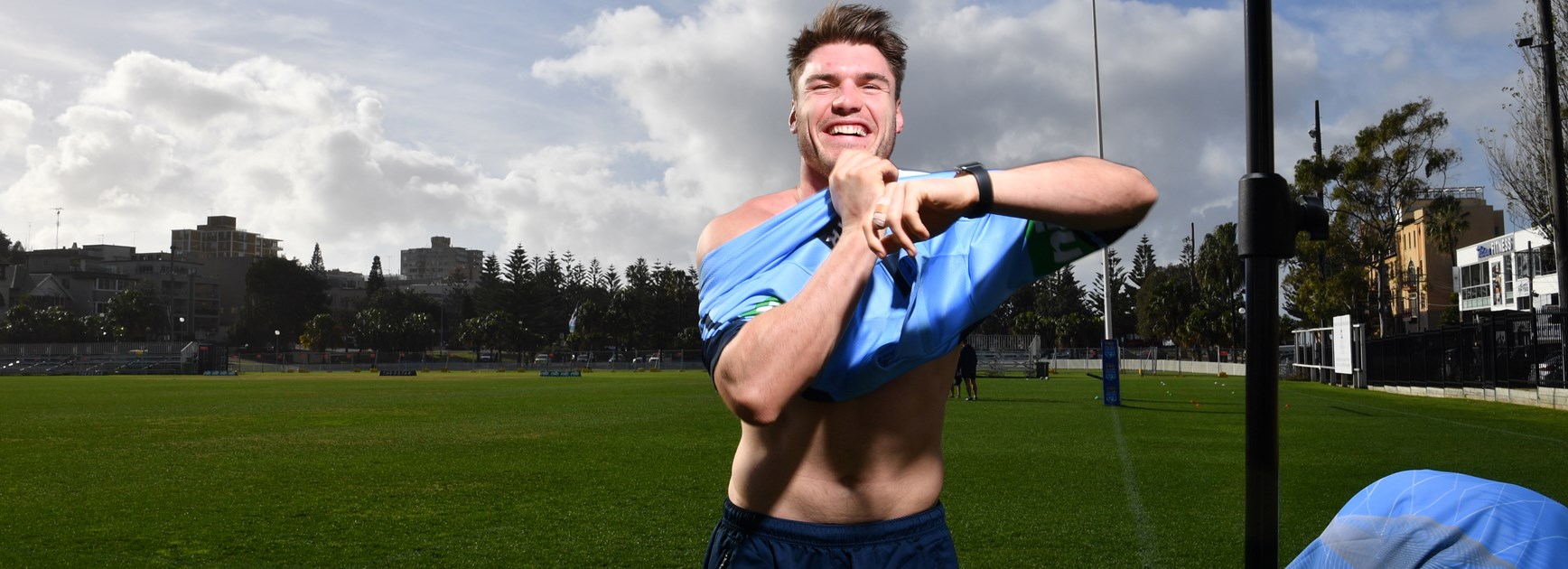 NSW Blues forward Angus Crichton.