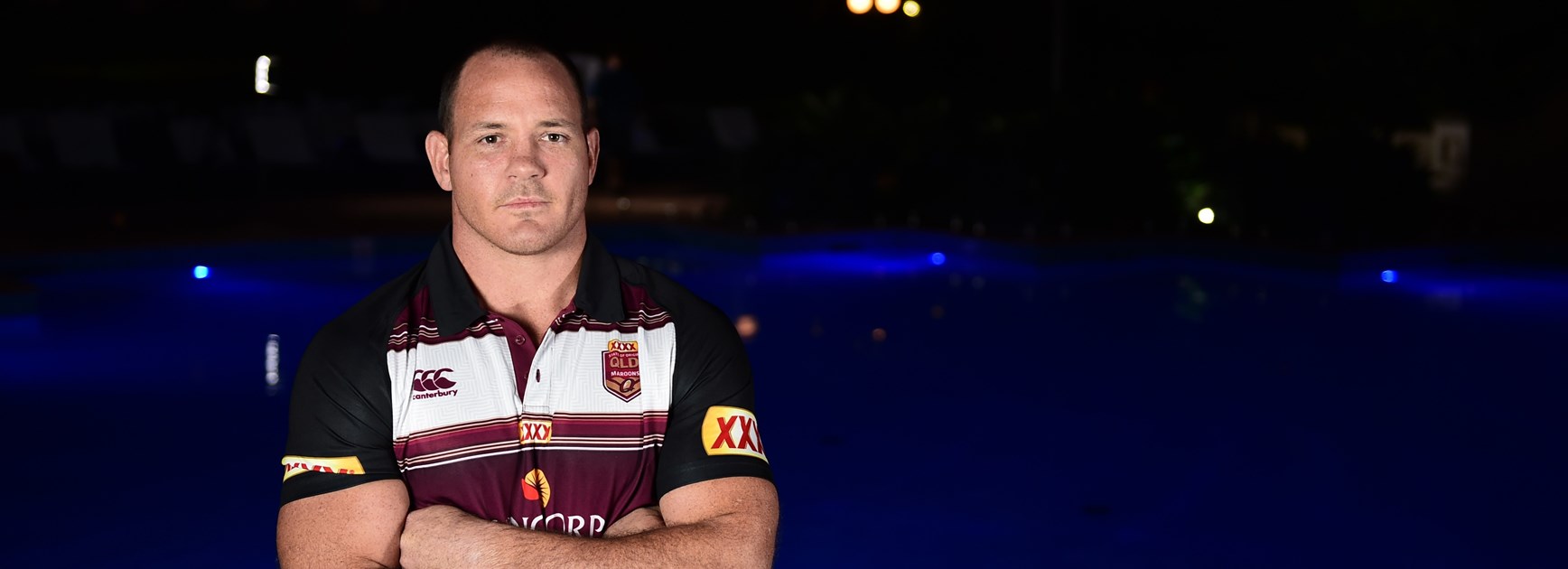 Maroons prop Matt Scott in 2016.