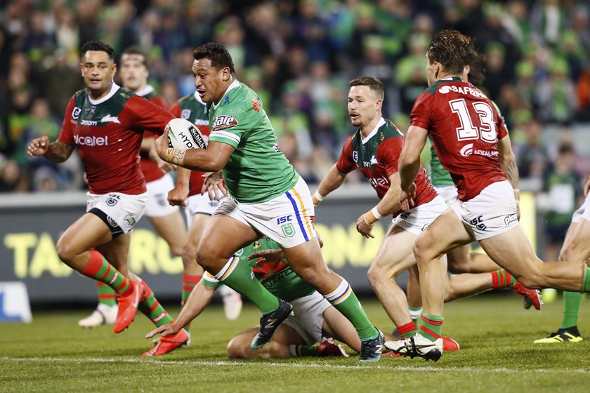 Canberra Raiders pack leader Josh Papalii.