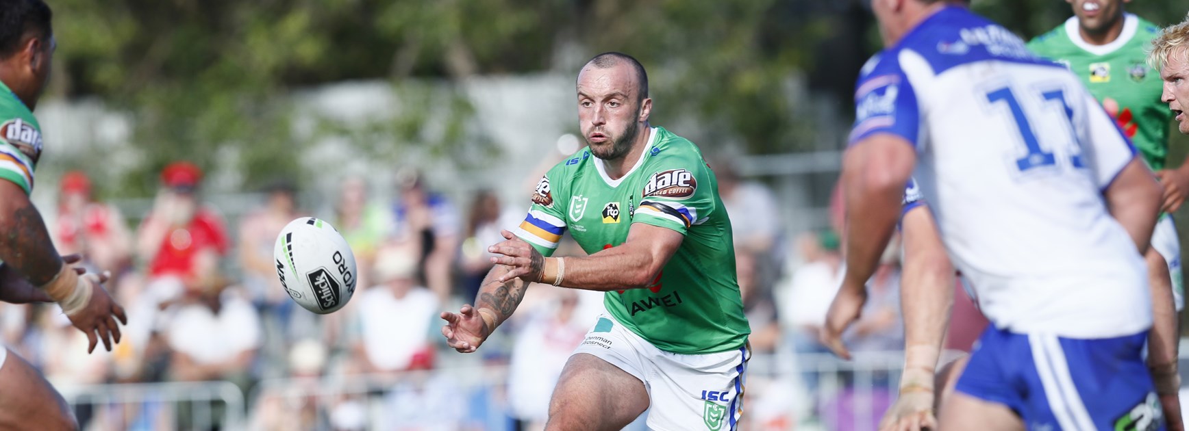 Raiders hooker Josh Hodgson.