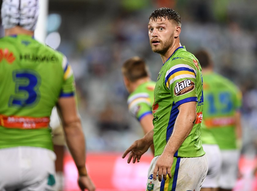 Canberra Raiders back-rower Elliott Whitehead.