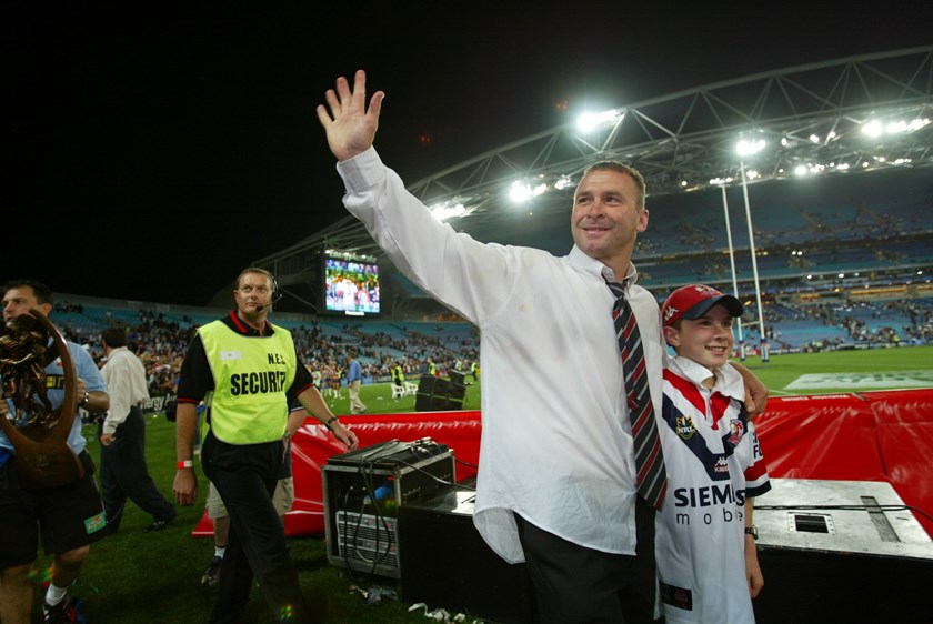 2002 grand final-winning Roosters coach Ricky Stuart.