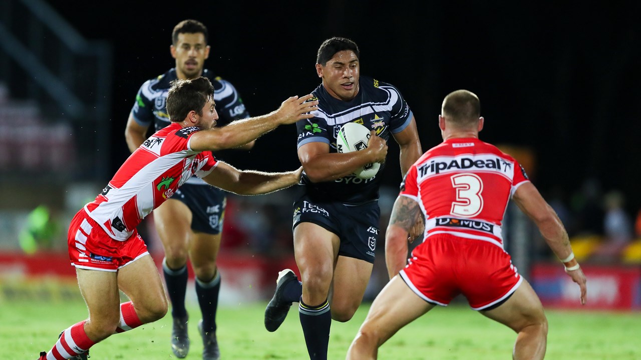 Taumalolo runs rampant as Cowboys take down Dragons