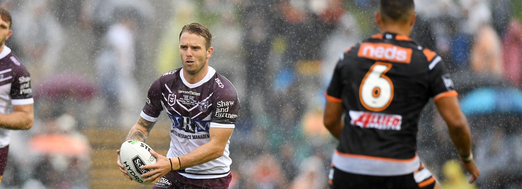 Manly five-eighth Kane Elgey.