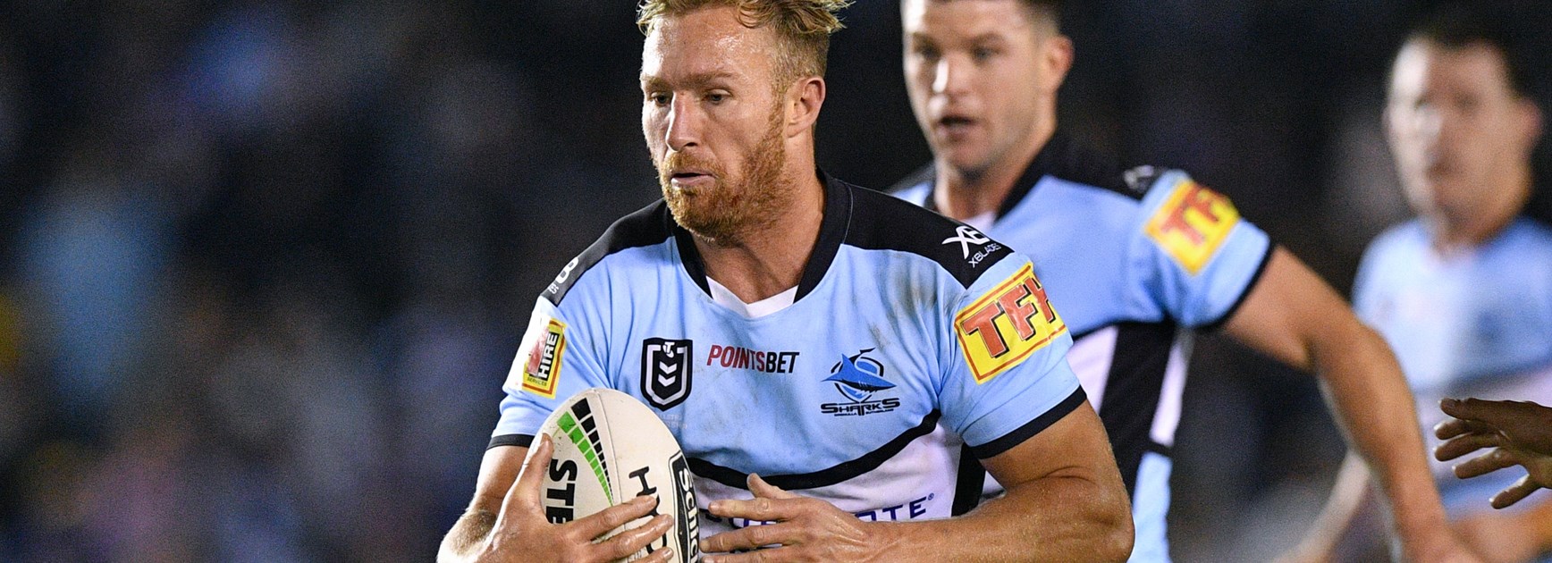 Sharks prop Matt Prior.