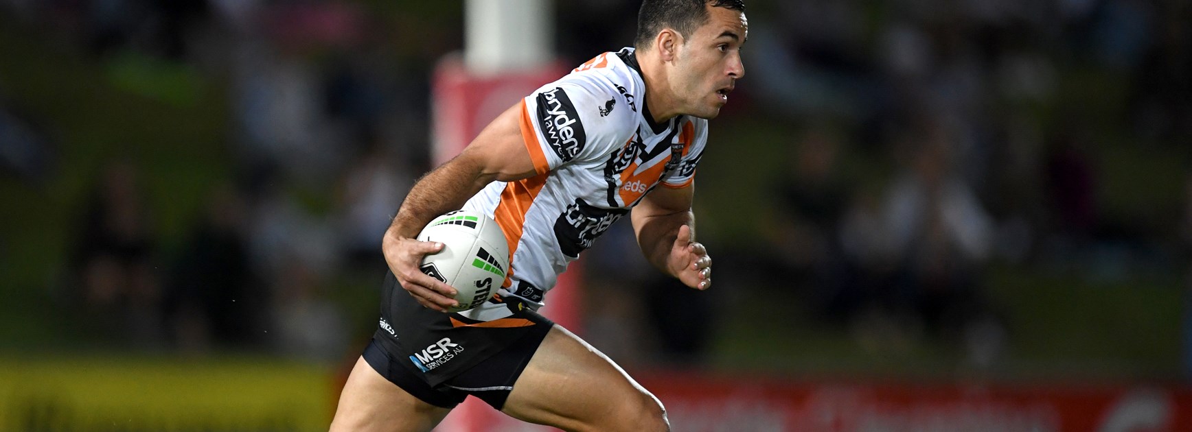 Wests Tigers fullback Corey Thompson.