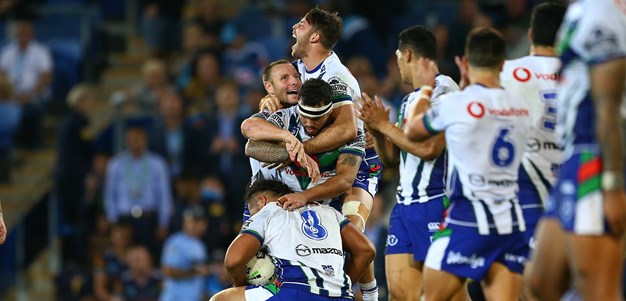 Warriors mark Blair's milestone with gutsy win over Titans