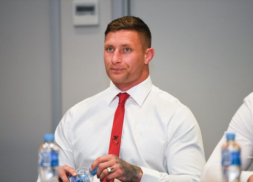 Dragons forward Tariq Sims at the judiciary on Tuesday.