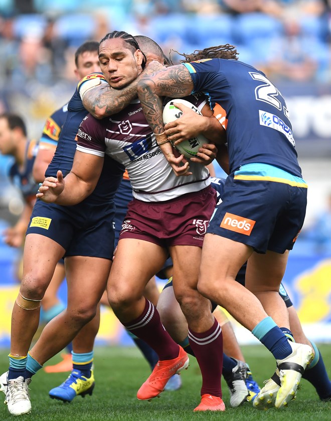 Sea Eagles front-rower Martin Taupau.