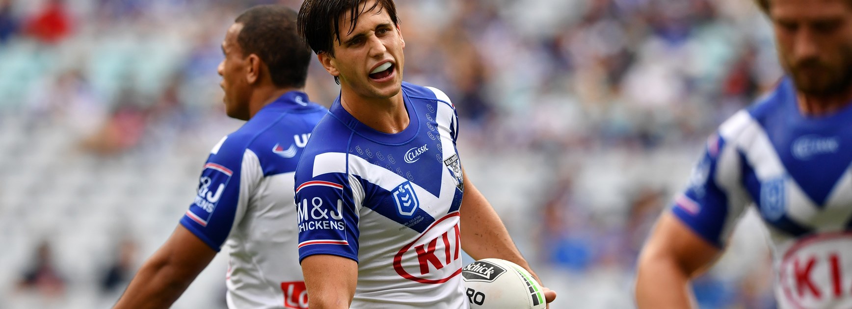 Bulldogs halfback Lachlan Lewis.