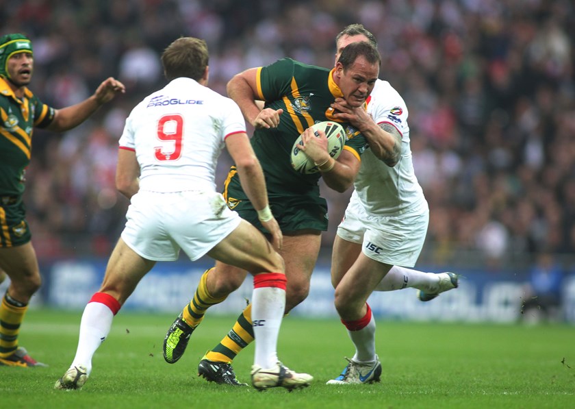 Matt Scott in action for Australia in 2011.